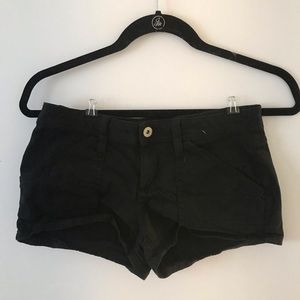 black shorts